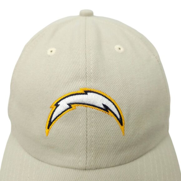 NFL Los Angeles Chargers Football Adjustable Strapback Cap Baseball Hat Khaki - Picture 7 of 13
